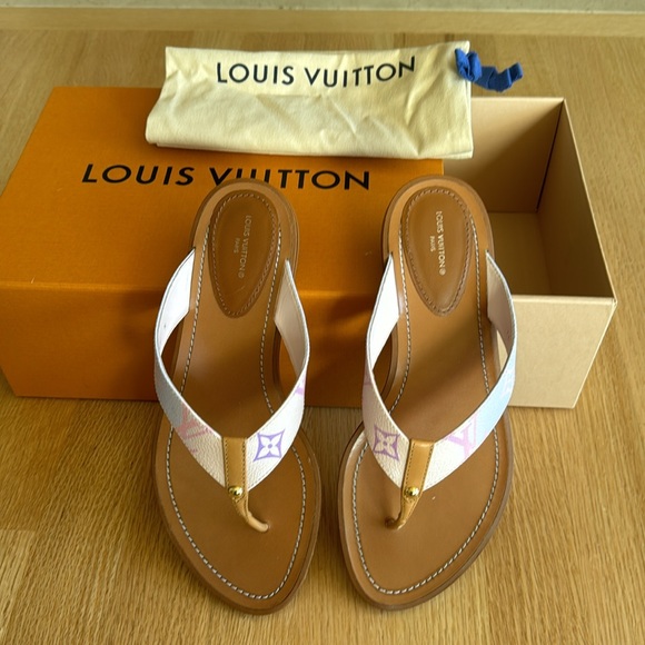 COPY - Authentic Louis Vuitton Monogram Sunny Flat Thong Sandal - Picture 7 of 7